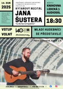 14.4.	Mladí hudebníci / recitál Jana Šustera 